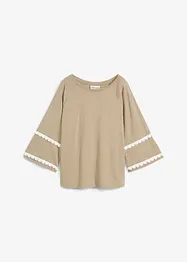 T-shirt met zijde, bonprix