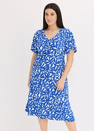 Jersey jurk met plooitjes, bonprix