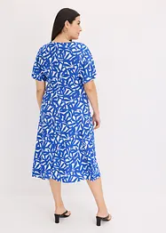 Jersey jurk met plooitjes, bonprix