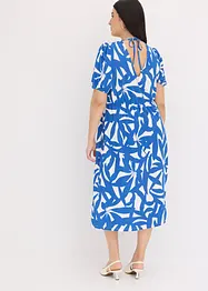 Midi jurk met pofmouwen, bonprix