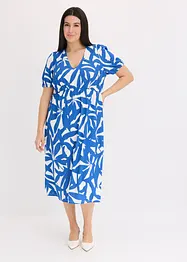 Midi jurk met pofmouwen, bonprix