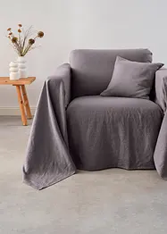 Veelzijdige linnen plaid van hooge kwaliteit, bonprix