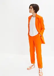 Cropped high waist broek in een linnen-viscosemix, bonprix