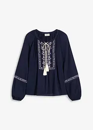 Oversized blouse met borduursel, bonprix