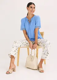 Shirt tuniek met kanten lint, bonprix