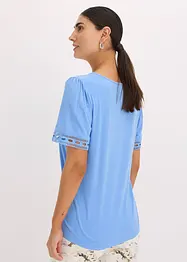 Shirt tuniek met kanten lint, bonprix