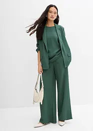 Blazer van een gestructureerde crinkle-viscosemix, bonprix