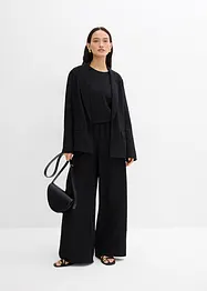Blazer van een gestructureerde crinkle-viscosemix, bonprix