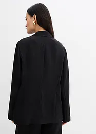 Blazer van een gestructureerde crinkle-viscosemix, bonprix