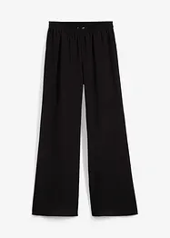 Broek van gestructureerde viscosemix, bonprix