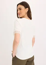 Shirt tuniek met kanten lint, bonprix