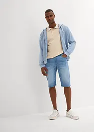 Lange lichte sweatjeans bermuda, regular fit, bonprix