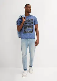 T-shirt van biologisch katoen in washed out look, bonprix