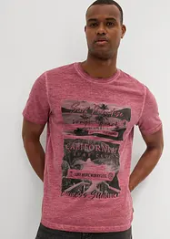 T-shirt van biologisch katoen in washed out look, bonprix