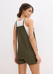 Korte jumpsuit van een luchtige linnenmix, bonprix