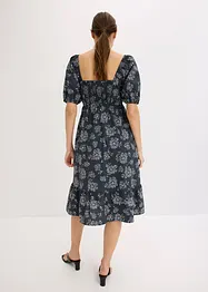 Midi jurk met pofmouwen, bonprix