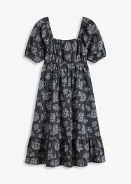 Midi jurk met pofmouwen, bonprix