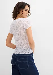 T-shirt van kant, bonprix