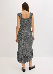 Jersey jurk met volants, bonprix
