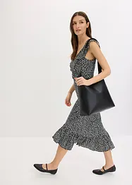 Jersey jurk met volants, bonprix