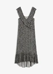 Jersey jurk met volants, bonprix