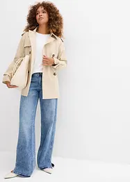 Loose straight jeans mid waist, low stretch, bonprix