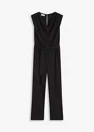 Jersey jumpsuit met schoudervullingen, bonprix