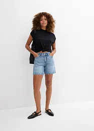 Jeans bermuda mid waist, low stretch, bonprix