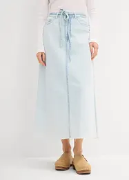Midi spijkerrok mid waist, superzacht, bonprix