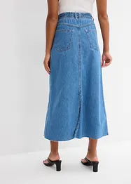Midi spijkerrok mid waist, superzacht, bonprix