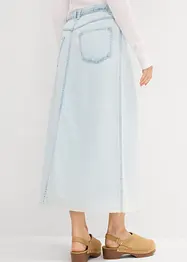 Midi spijkerrok mid waist, superzacht, bonprix