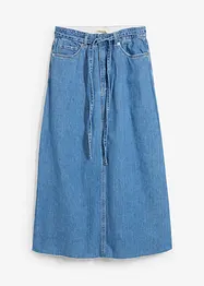 Midi spijkerrok mid waist, superzacht, bonprix