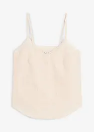 Blousetop met broderie anglaise, bonprix