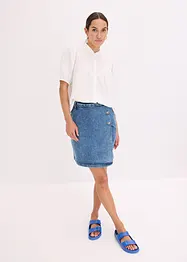 Mousseline blouse met korte mouwen, bonprix