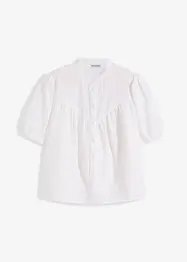Mousseline blouse met korte mouwen, bonprix