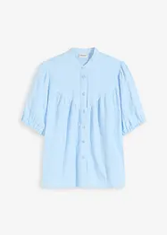 Mousseline blouse met korte mouwen, bonprix