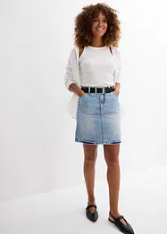 Spijkerrok mid waist, low stretch, bonprix