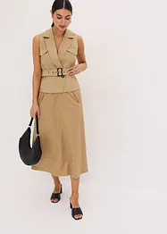 Gilet met riem, bonprix