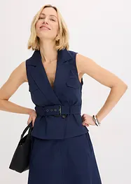 Gilet met riem, bonprix