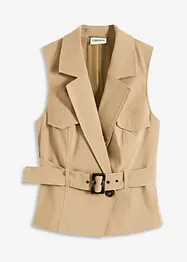 Gilet met riem, bonprix