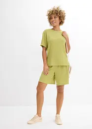 Shirt van borken crèpe, bonprix