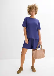 Shirt van borken crèpe, bonprix