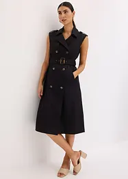 Trench jurk met riem (2-dlg. set), bonprix
