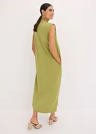 Jersey jurk van viscose piqué met schoudervullingen, bonprix