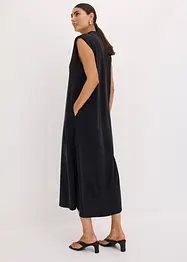 Jersey jurk van viscose piqué met schoudervullingen, bonprix