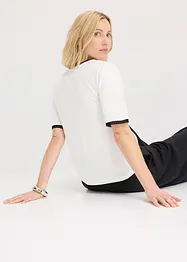 Shirt met kanten rand, bonprix