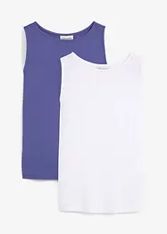 Top van zachte viscose (set van 2), bonprix