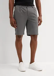 Stretch bermuda regular fit met bandplooien, bonprix