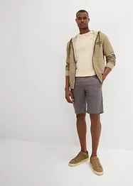 Chino bermuda regular fit met linnen, bonprix