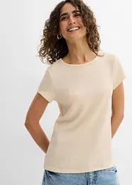 T-shirt van gestructureerde crêpe, bonprix